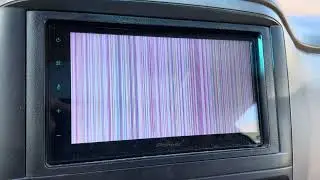 Pioneer DMH 1770NEX freezes up, colored lines on screen. Send out for free repair.