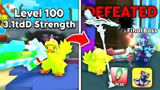 I Reached MAX STRENGTH and Beat The HARDEST Final Boss in Pull a Sword!  (Roblox)