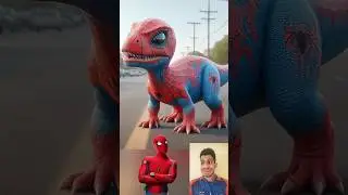 Avengers but baby dinosaurs 🦖🦕 #marvel #spiderman #trending #viral