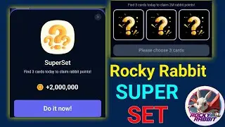 7 September Rocky Rabbit Combo Card || today combo card Rocky Rabbit || Rocky Rabbit daily Tasks