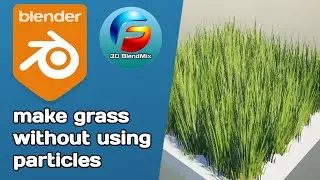 Create realistic grass without particles in Blender