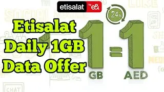 Etisalat Daily 1gb data for 30 days