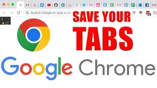 How To Backup *UNLIMITED* Browser Tabs | Google Chrome Windows 10 Save RAM BEST