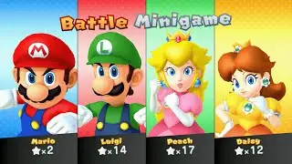 Mario Party 10 - Mario vs Luigi vs Peach vs Daisy - Airship Central