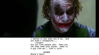 From Script to Screen - The Dark Knight - Interrogation Scene