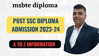 Post SSC diploma admission notice 2023-24/DTE Maharashtra diploma admission notice 2023-24.