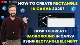 How to Create Background in Canva Using Rectangle Element ? | How to Create Rectangle in Canva 2025?