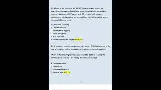 CompTIA Security+ SY0 601 Exam 2023 Questions and Answers Verified Answers