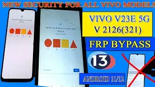 Vivo v23E 5G (V2126(321) FRP BYPASS Android 13 funtouch os 13. settings and screen lock not working.