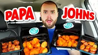 The WORST Papa Johns Item I've EVER Had... NEW Boneless Wings Menu REVIEW!