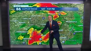 Saturday night storms bring torrential downpours