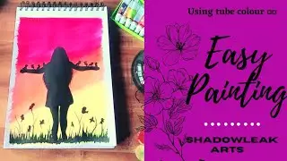 EASY BEAUTIFUL PAINTING OF GIRL 💞