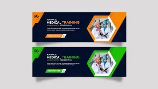 Medical Web Banner Design | Photoshop Tutorial