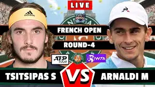 🔴LIVE: TSITSIPAS vs ARNALDI | French Open 2024 | LIVE Tennis Score with gameplay 