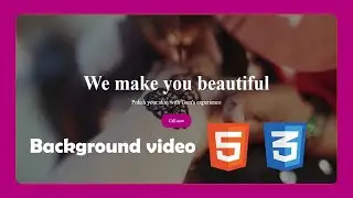 How to add background video in HTML website