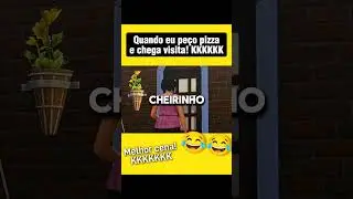 Quando eu peço pizza e chega visita - desafio tente não rir #comedia #engraçado #humor #shorts #fyp