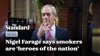 Nigel Farage says smokers are ‘heroes of the nation’ as he lights up cigarette near pub