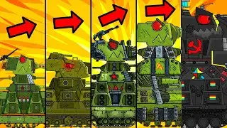 Evolution of KV-44 Hybrids - Steel Battle / Cartoons about tanks