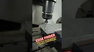 VMC OFFSET SETTINGS -HOW TO USE EDGE FINDER #sigmayouthengineers #cncprogramming #shorts