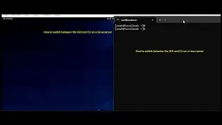 How to switch between the GUI and CLI on a Linux server