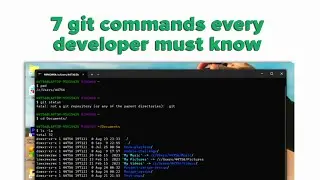 SOFTWARE DEVELOPER EXLAINS: 7 Git Commands Every Developer Must Know to Push code to GitHub