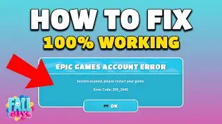 How To Fix Fall Guys Epic Games Account Error (SIMPLE!)