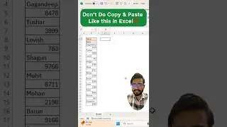 Dont Copy and Paste in Excel‼️Instead Use Amazing Function #exceltips #exceltricks #excel #shorts