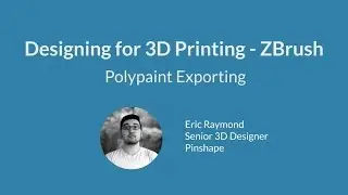 Design for 3D Printing with ZBrush - Polypaint Exporting