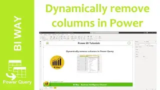 Dynamically remove columns in Power Query