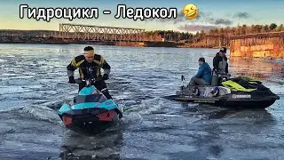 Sea-doo Spark Trixx на льду! Зимние покатушки на вейкборде!