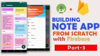 Android Note Taking App Tutorial With Firebase | Part - 3 | Creating Navigation Drawer