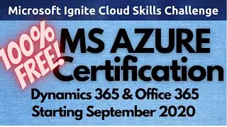 Microsoft Azure Certification Free Voucher | Ignite Cloud Skills Challenge, 2020