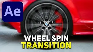 Wheel Spin Transition - After Effects Tutorial *EASY*