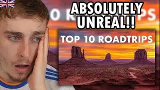 Brit Reacting to TOP 10 USA ROAD TRIPS TO DO IN 2024