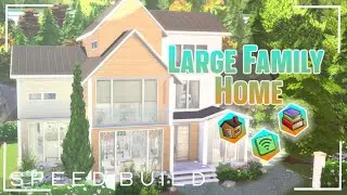 MODERN Family Home! 👨‍👩‍👧‍👦 | Brindleton Bay | Sims 4 Speed Build | [NO CC]