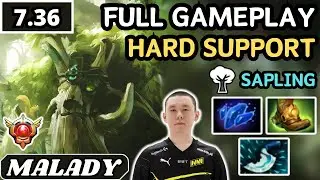 7.36 - Malady TREANT PROTECTOR Hard Support Gameplay 30 ASSISTS - Dota 2 Full Match Gameplay