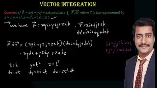 Vector integration example easily explained step by step