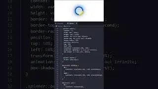 Loading Animation using CSS #shorts