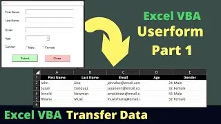 Excel VBA Transfer Data from Userform to worksheet