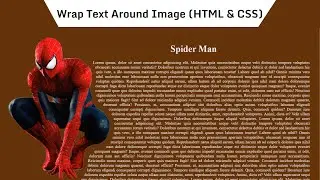 Using HTML and CSS: how to  wrap text around an image | UPDATE