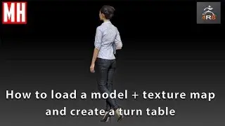 ZBrush 4R8 tutorial : How to load an OBJ model & existing texture map