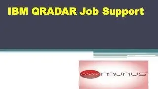 IBM QRADAR  job support– IBM QRADAR   Online job support – (Certification Tips)– IBM QRADAR Course