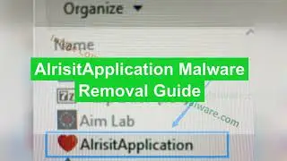 AlrisitApplication rogue sofware | How to Remove AlrisitApplication Malware For Good?