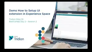 Tridion Sites 10 Bootcamps Day 2   Session 2 Demo How to setup UI extension in Experience Space