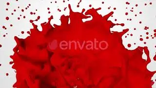 Big Red Paint Splash 4K | Motion Graphics - Videohive template