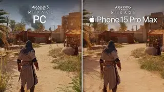 Assassin's Creed Mirage iPhone 15 Pro Max vs PC | Mobile vs PC Graphics Comparison