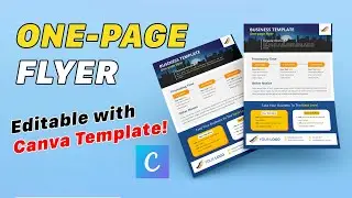 FREE Editable One-Page Business Flyer with Canva Template + Template Download Link