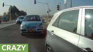 Horrible distracted driver causes double rear-ender