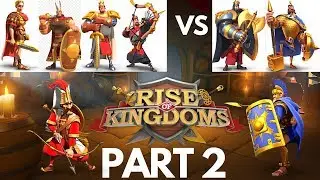 T5 ARCHERS vs T5 INFANTRY - MAX LEGENDARY - Part 2 - Rise of Kingdoms