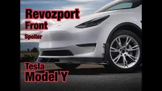 Tesla Model Y Revozport Front Spoiler install